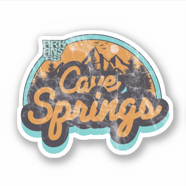 Adesivo Cave Primaveras, Arkansas Sticker (Frente)