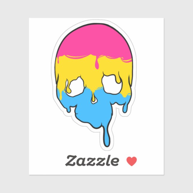 Adesivo Caveira do Pan Pride (Folha)