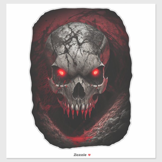 Adesivo Caveira Horária (Folha)