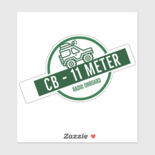 Adesivo CB Radio 11 Metros integrados