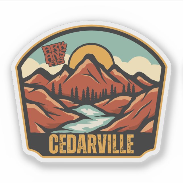 Adesivo Cedarville, Arkansas  (Frente)