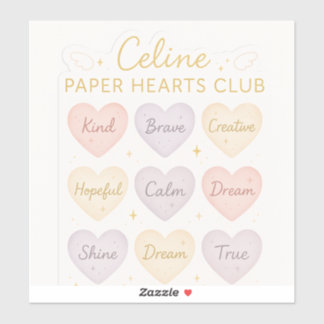 Adesivo Celine Paper Hearts Club – Kindness Mini Sticker S