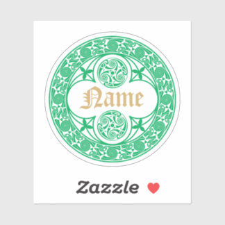 Adesivo Celtic Irish Personalised Name Modelo