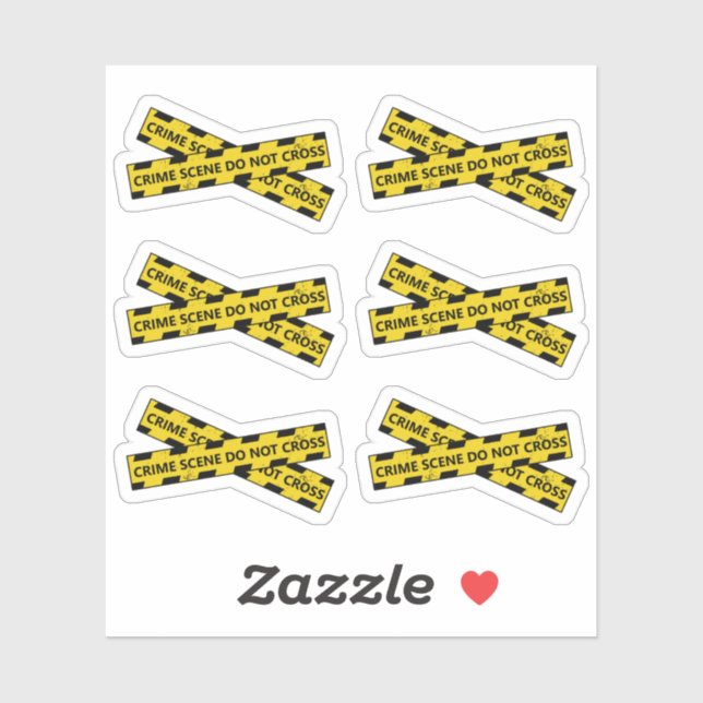 Adesivo Cena de Crime Mostra Podcasts Filmes Lembradores P (Folha)