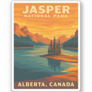 Adesivo Cenário do Parque Nacional do Jasper na Viagens vi
