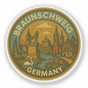 Adesivo Cenário urbano de Braunschweig, Alemanha