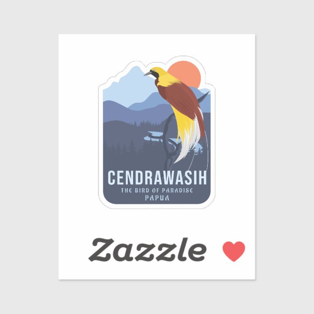 Adesivo Cendrawasih (Folha)