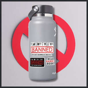 Adesivo Censura de Livros Banidos Estou com a Banida