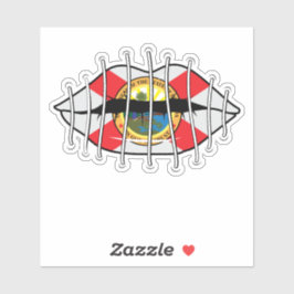 Adesivo Censura na Flórida - Lábios não falam