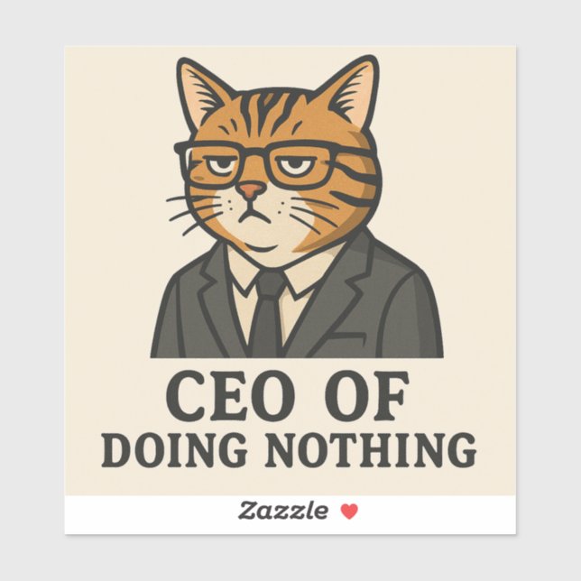ADESIVO CEO OF DOING NOTHING (Folha)