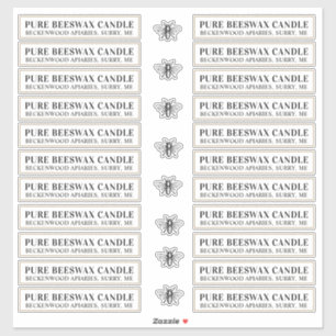 Adesivo Cera de abelha branca ou transparente brilhante