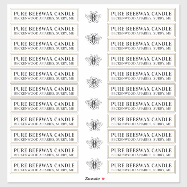 Adesivo Cera de abelha branca ou transparente brilhante (Folha)