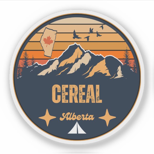 Adesivo Cereal, Alberta (Frente)