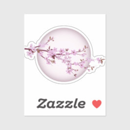 Adesivo cereja-flor-cereja-japanês