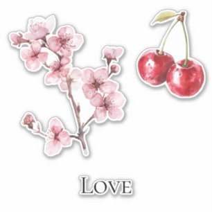 Adesivo Cerejeira Flores de Cerejeira Amor