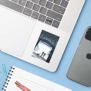 Adesivo Ceres do Planeta Anão-Poster de viagens do Espaço