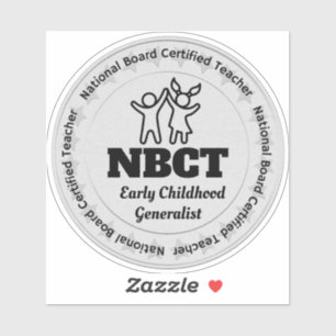 Adesivo Cert de Conselho de Primeira Infância (NBCT)