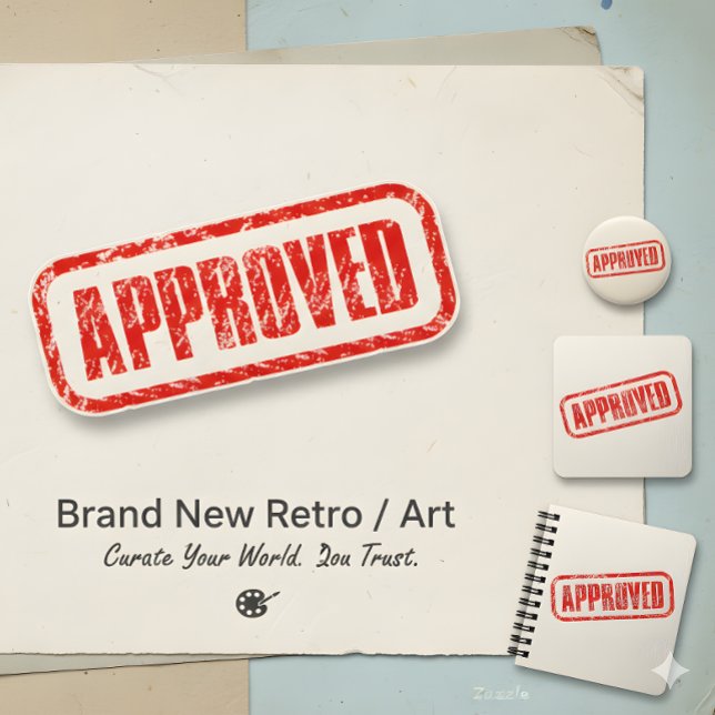 Adesivo Certificado de sucesso - Carimbo oficialmente apro (Criador carregado)