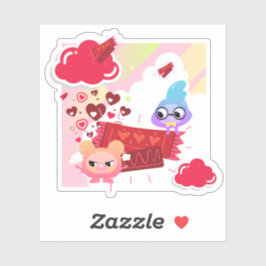 Adesivo Céu de Doce Kawaii e Amigos Pequenos e Doces