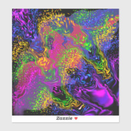 Adesivo Céu Espacial Sob A Água