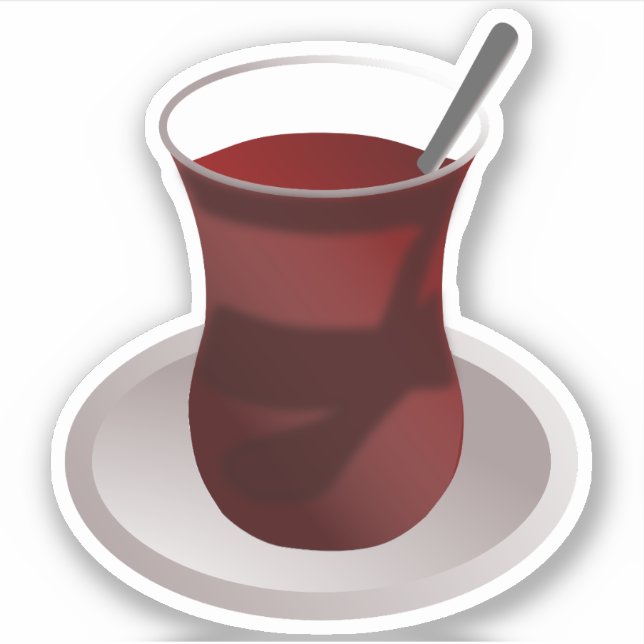 Adesivo Chá árabe marroquino do Oriente Médio (Frente)