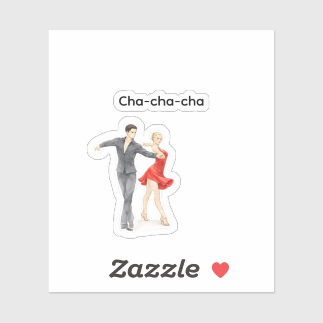 Adesivo Cha-cha-cha sticker (Folha)