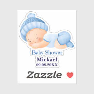 Adesivo Chá de fraldas Cute Personalizado
