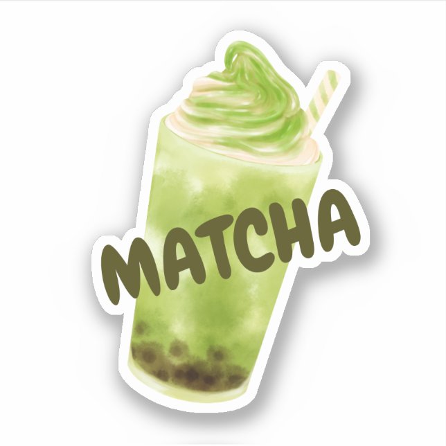 Adesivo Chá verde de Matcha (Frente)