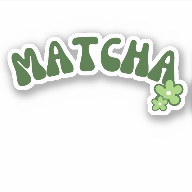 Adesivo Chá verde de Matcha (Frente)