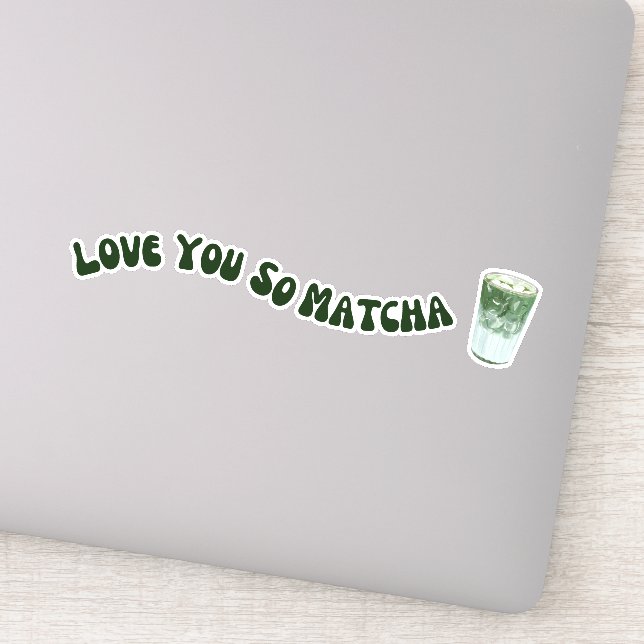 Adesivo Chá verde de Matcha, matcha (Detalhe)