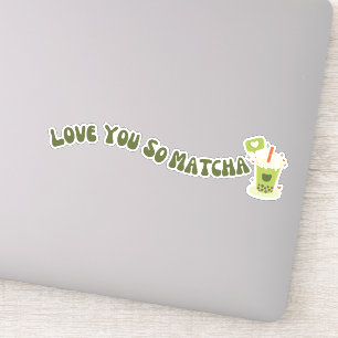 Adesivo Chá verde de Matcha, matcha