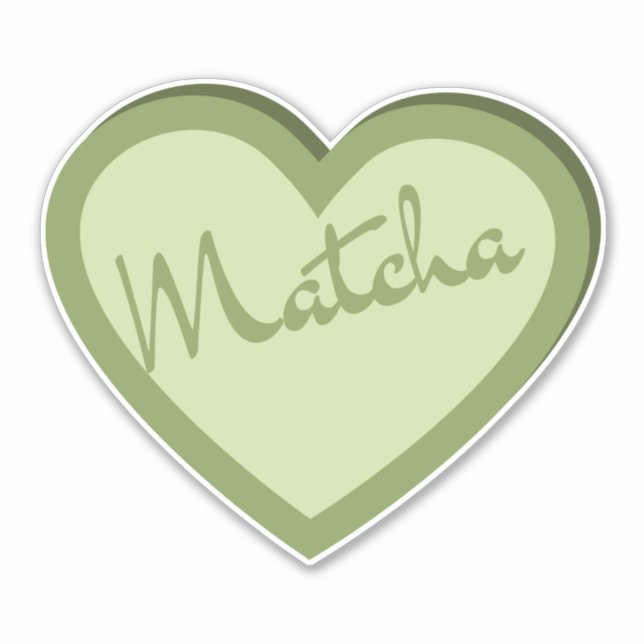 Adesivo Chá verde de Matcha, matcha (Frente)