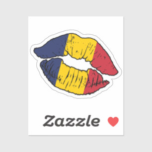 Adesivo Chade Chade Lipstick Love Flag