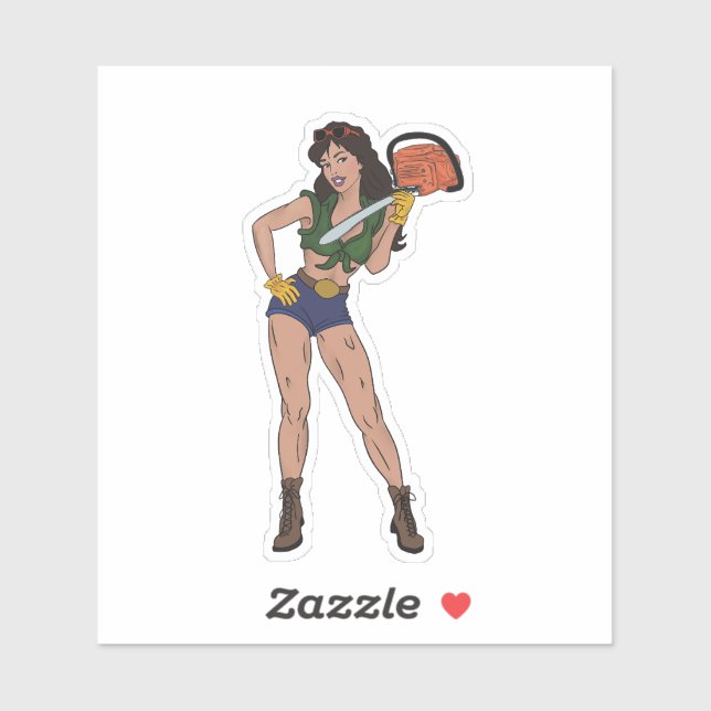 Adesivo Chainsaw Betty Vinyl Sticker à prova de tempo (Folha)