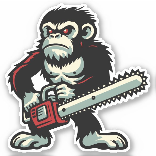 Adesivo Chainsaw Chimp (Frente)