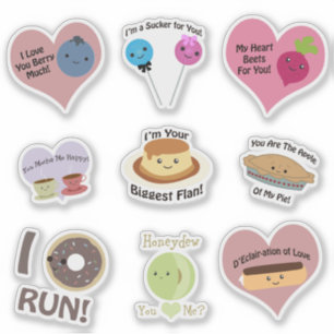 Adesivo Chalaças bonitos e engraçadas da comida