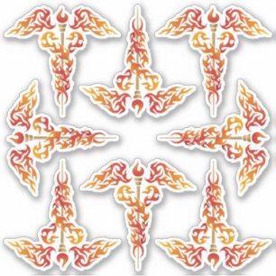 Adesivo Chama Caduceus