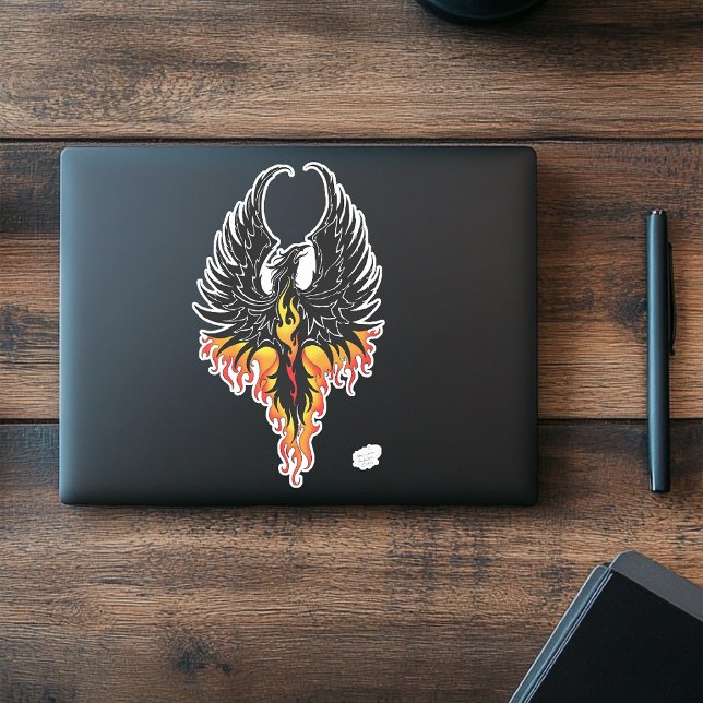 Adesivo Chamas Tribais do Phoenix Firebird (Criador carregado)