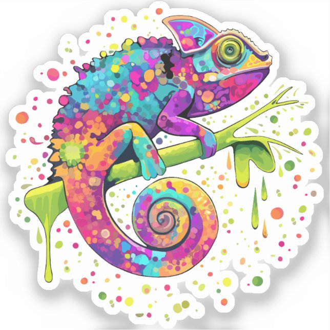 Adesivo Chameleon Paint mantém estilo aquarela (Frente)
