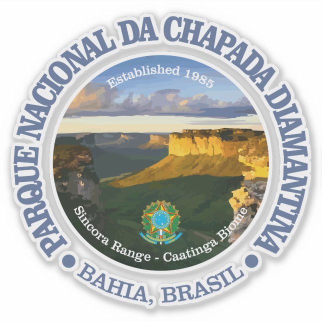 Adesivo Chapada Diamantina NP (Frente)