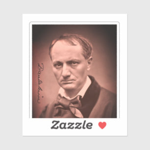 Adesivo Charles Baudelaire Square Sticker
