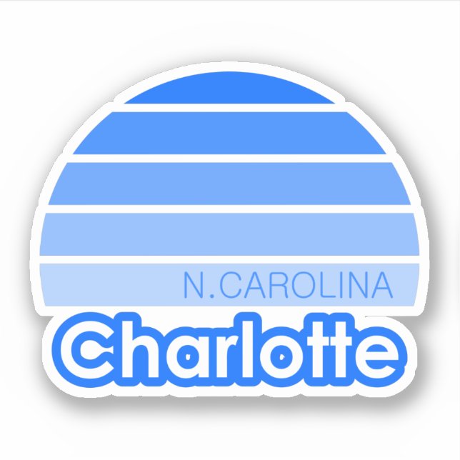 Adesivo Charlotte North Carolina (Frente)