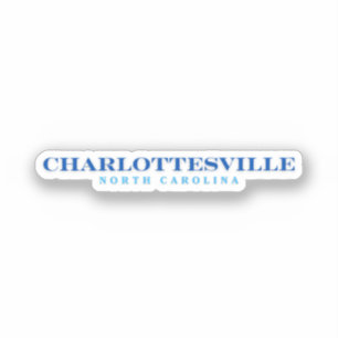 Adesivo Charlottesville Carolina do Norte