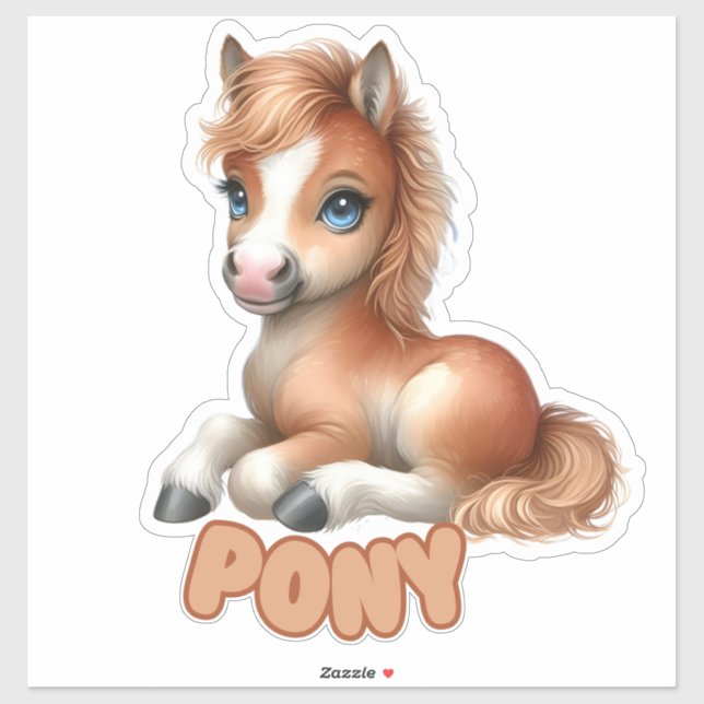 Adesivo Charming Pony - Nursery (Folha)