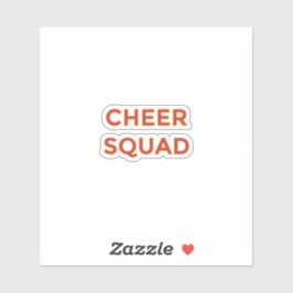 Adesivo Cheer Squad Pet Parent Sticker | Gold Red Paw Mom 