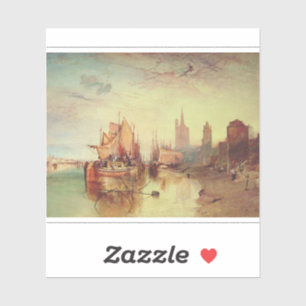 Adesivo Chegada de um Barco a Vapor por Joseph Turner