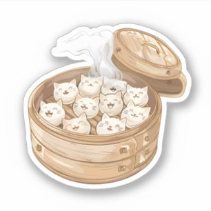 Adesivo Cheio de navios a vapor de Dumplings