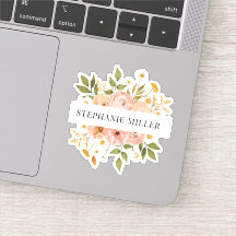 cheio floral boêmio bonito ou nome próprio