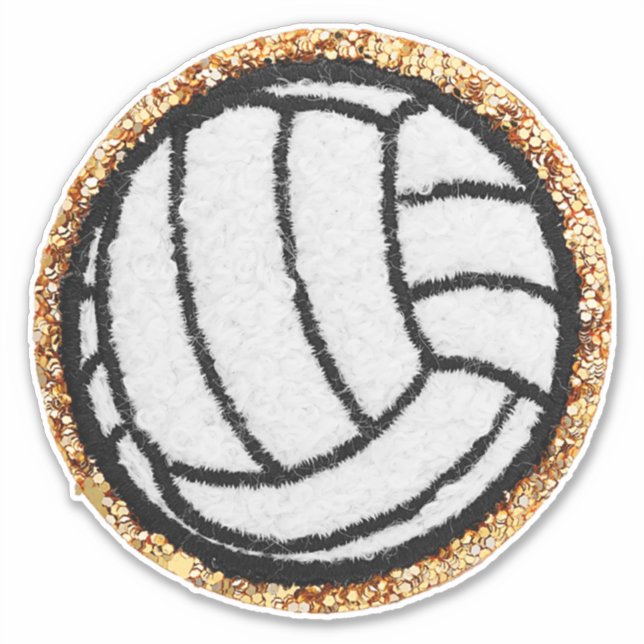 Adesivo Chenille Voleibol (Frente)
