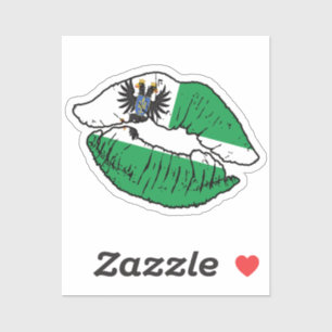 Adesivo Chernihiv Oblast Chernihivshchyna Lipstick Love